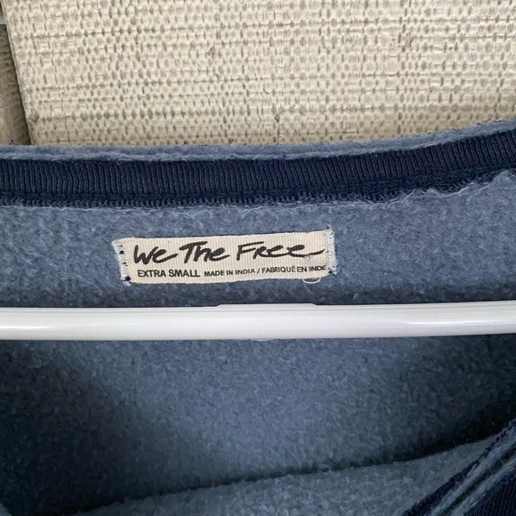 Free people Blouson sleeve sweatshirt XS NWT - Picture 4 of 6